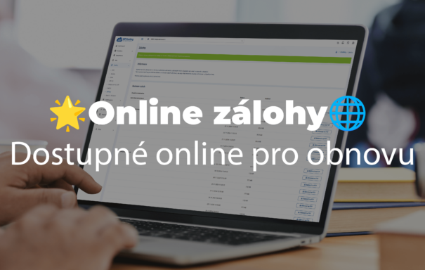 🌟 Zálohy v administraci! 🌐